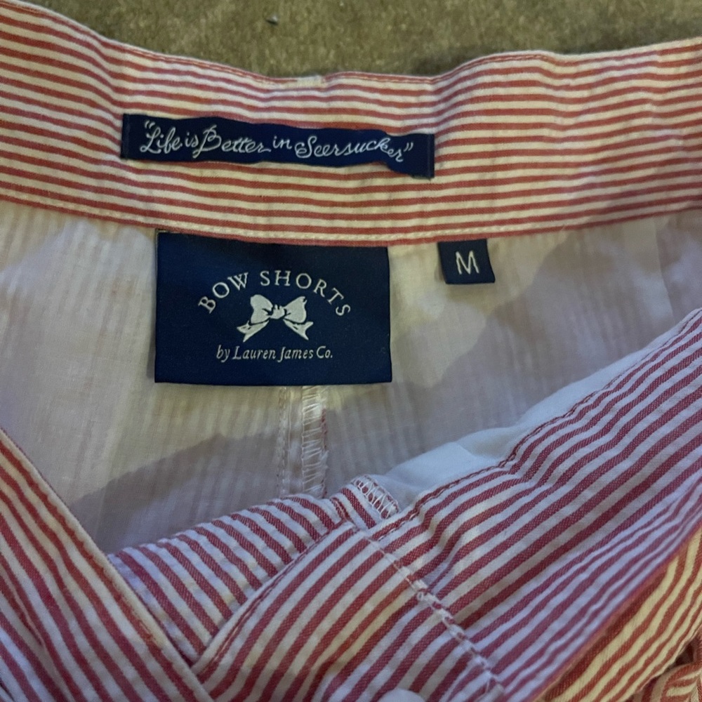 Red Lauren James Bow Shorts